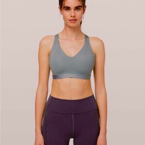 Lululemon Gray Speed Up Bra, Size 8 *High Support for C/D Cup